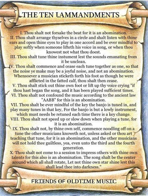 The Ten Jammandments